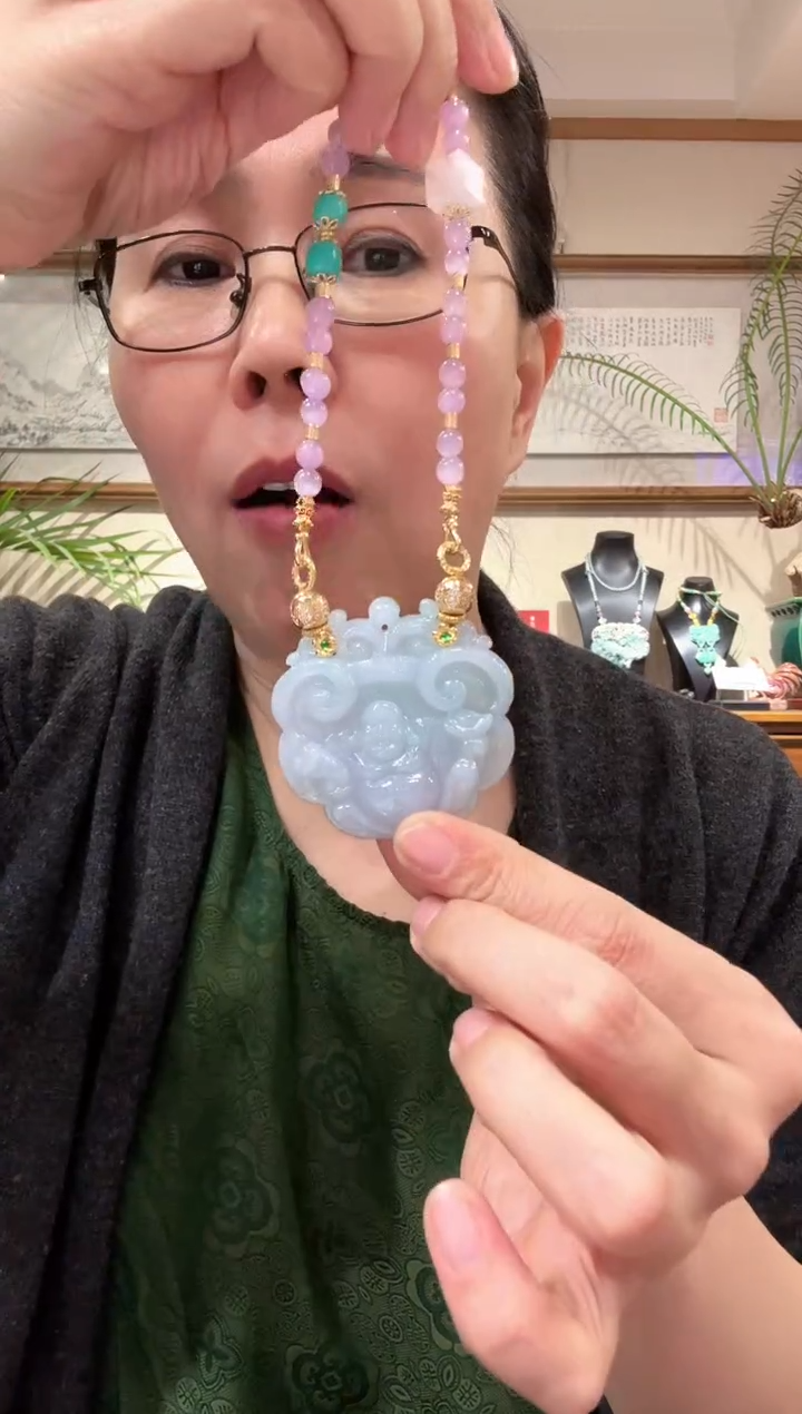 【闪购商品】翡翠颈饰未镶嵌国风