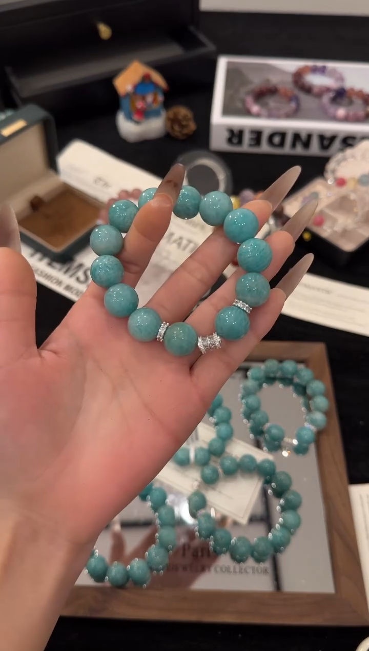 合金手链水晶天河石x3623