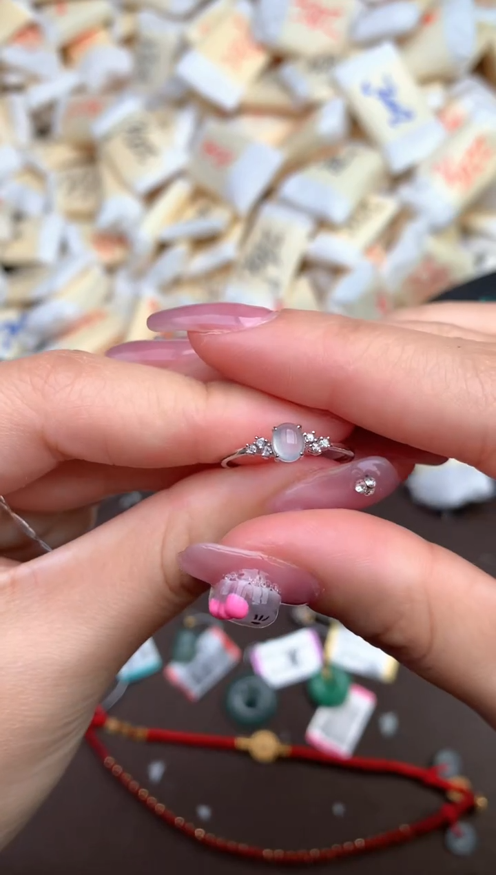 【闪购商品】翡翠戒指18K金镶嵌— 