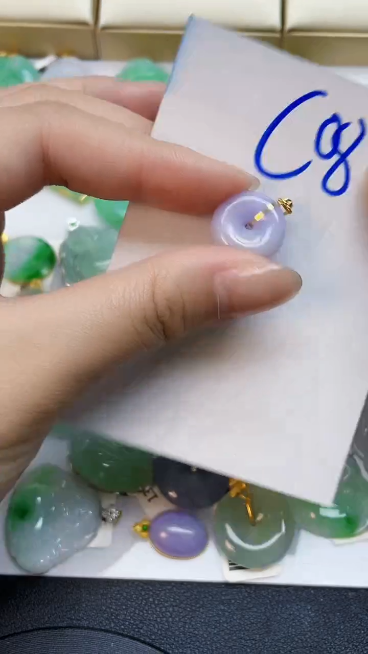【闪购商品】翡翠颈饰18K金镶嵌0000000000