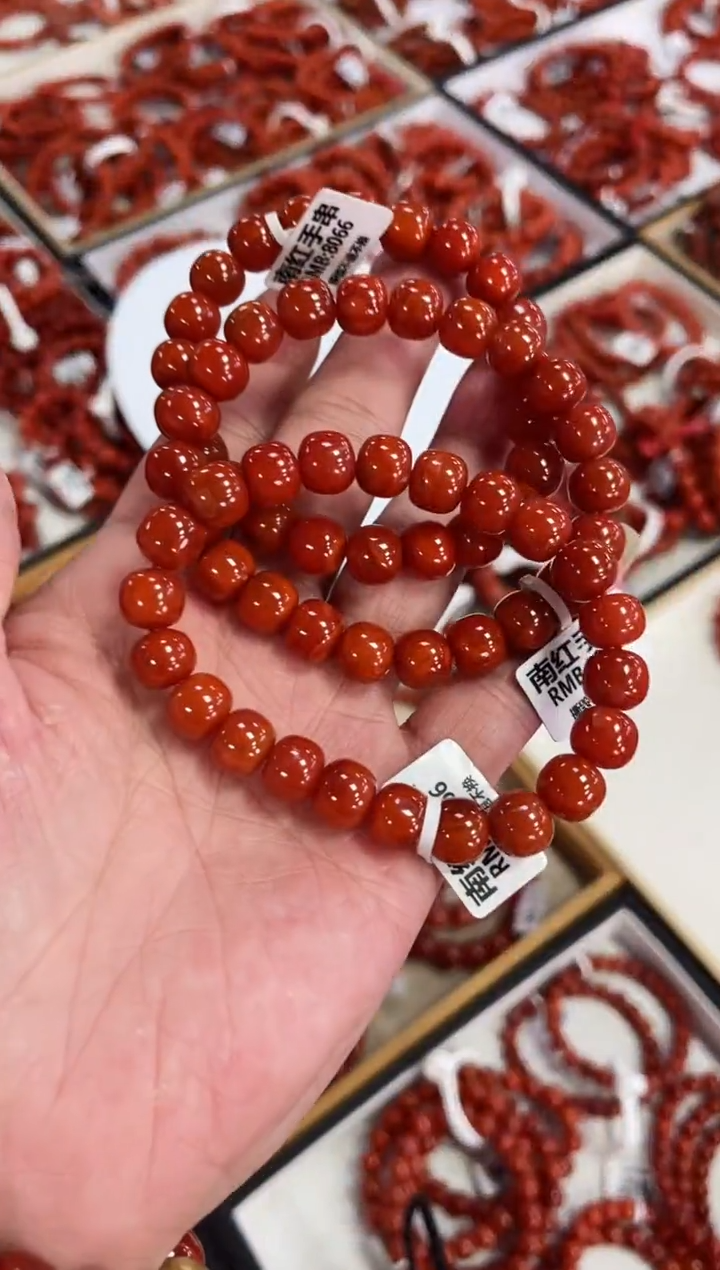 【闪购商品】南红玛瑙瓦西老型手串10+未镶嵌（多样式发其一）