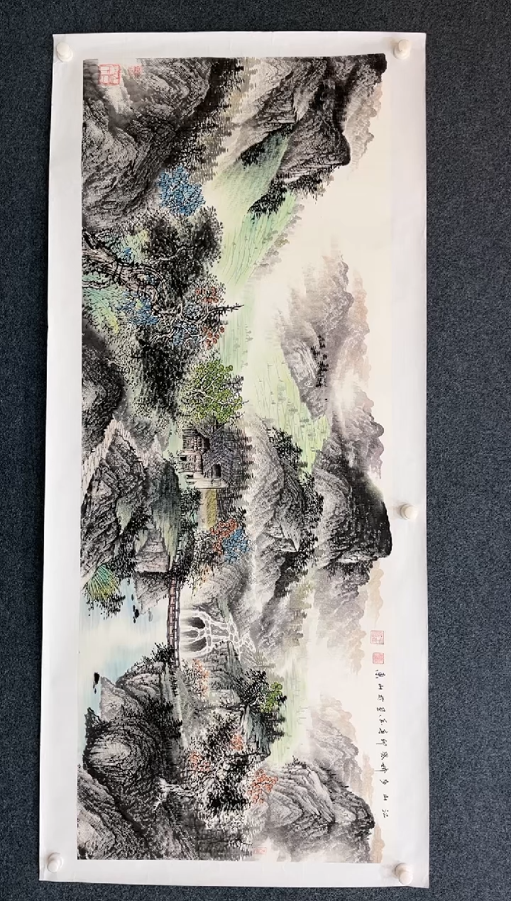 【闪购商品】国画2.13-艺术-黄春香六尺山水-76