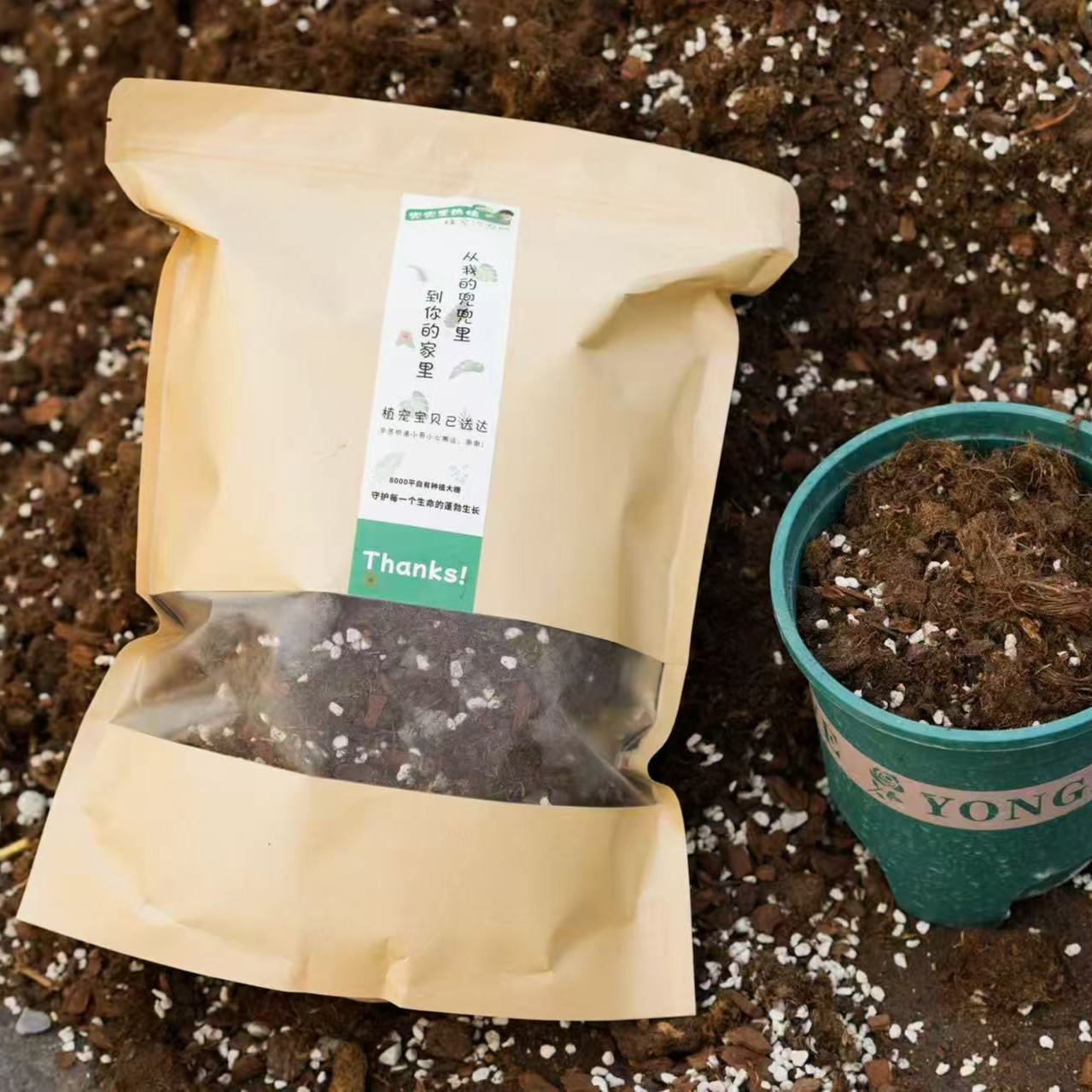 【兜兜里热植】进口通用型营养土适合植物及绿植热植种植家用养花土