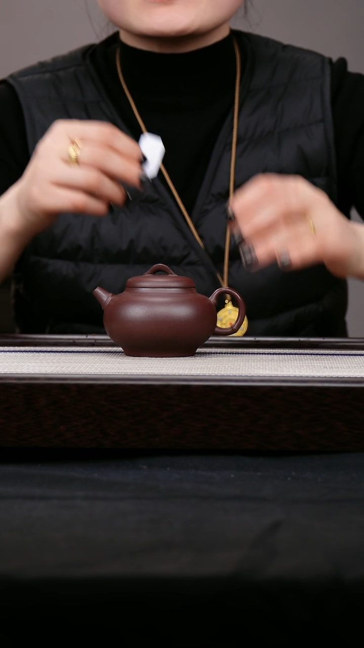 【闪购商品】紫砂茶壶紫泥 直嘴竹节壶