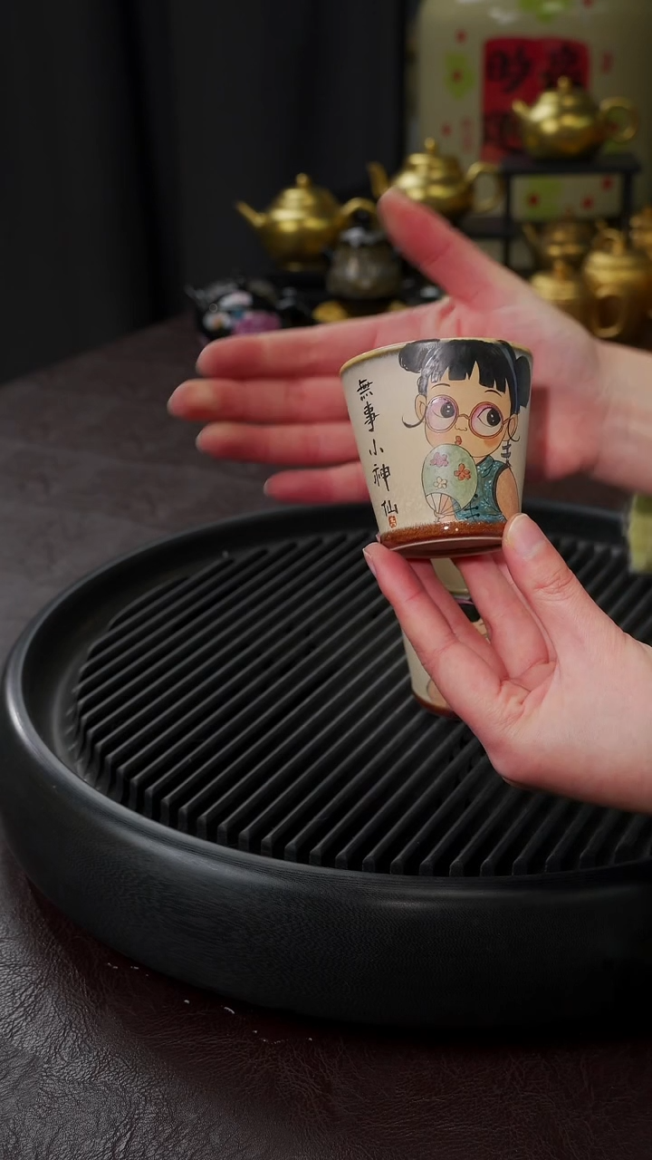 【闪购商品】杯【宜景窑柴烧手绘】杯子45