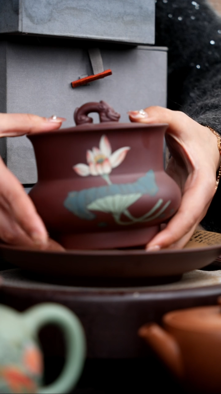 【闪购商品】紫砂茶壶高端礼盒3把壶/入册+筋囊+罐承