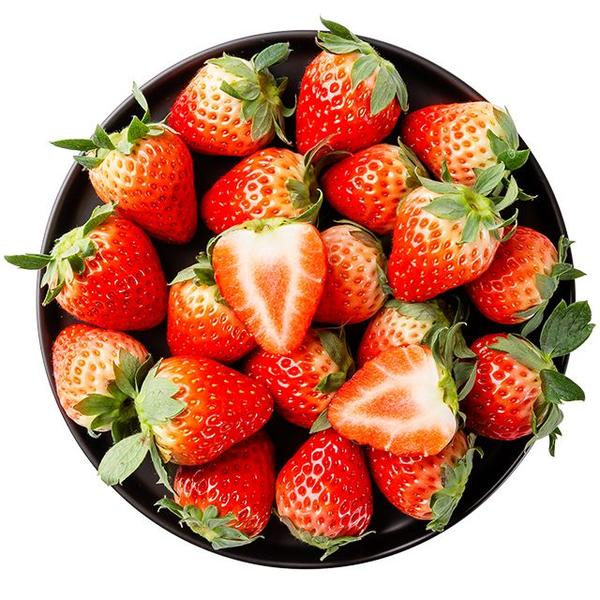 【草莓】2盒辽宁丹东99红颜草莓15-20粒/盒 2盒600g