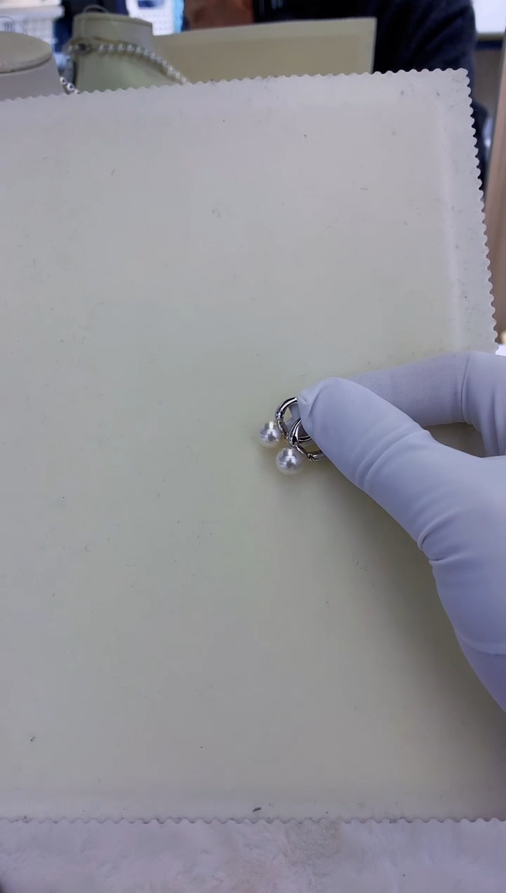 银S925镶嵌饰品海水珍珠设计款耳饰