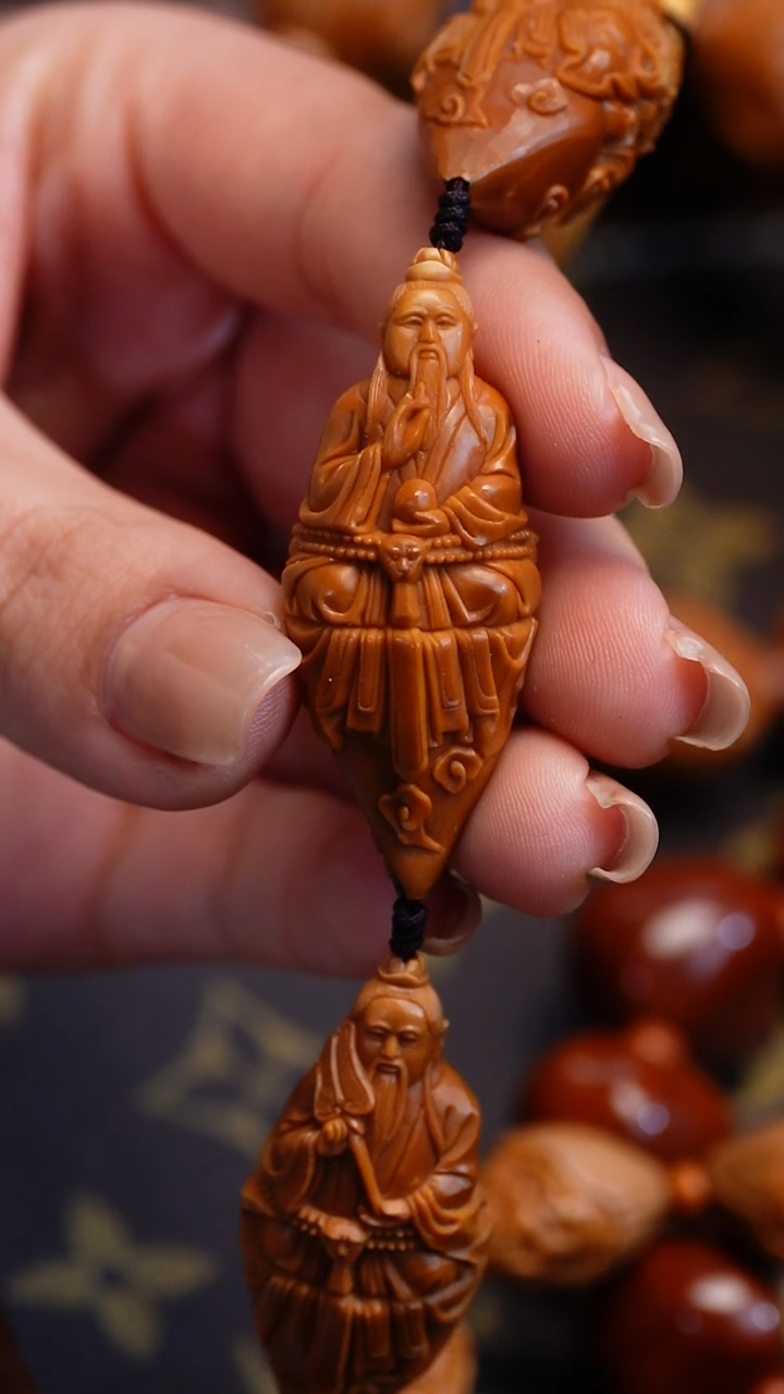 【闪购商品】橄榄核吊坠苏工橄榄核