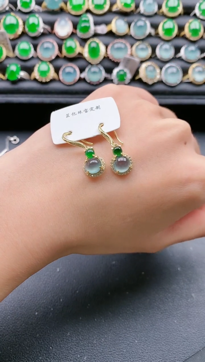 【闪购商品】翡翠戒指银S925镶嵌1111111