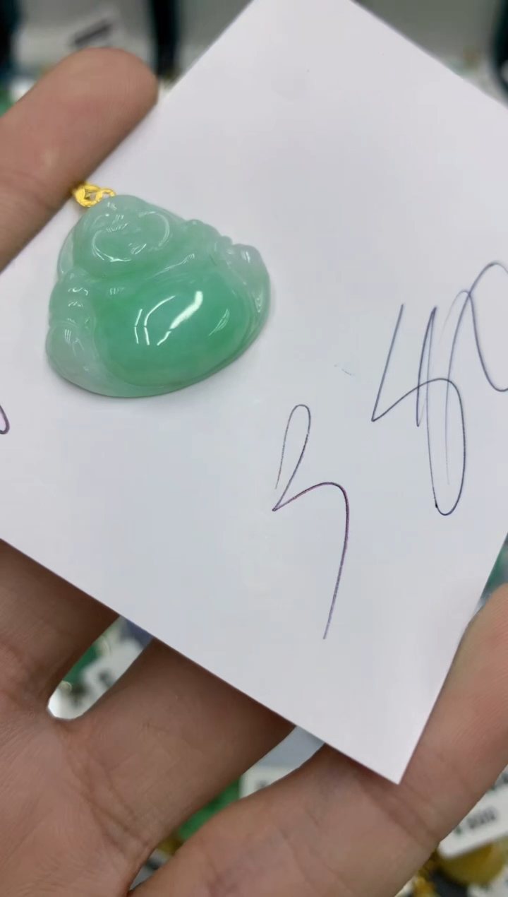 【闪购商品】翡翠颈饰18K金镶嵌号链接111111