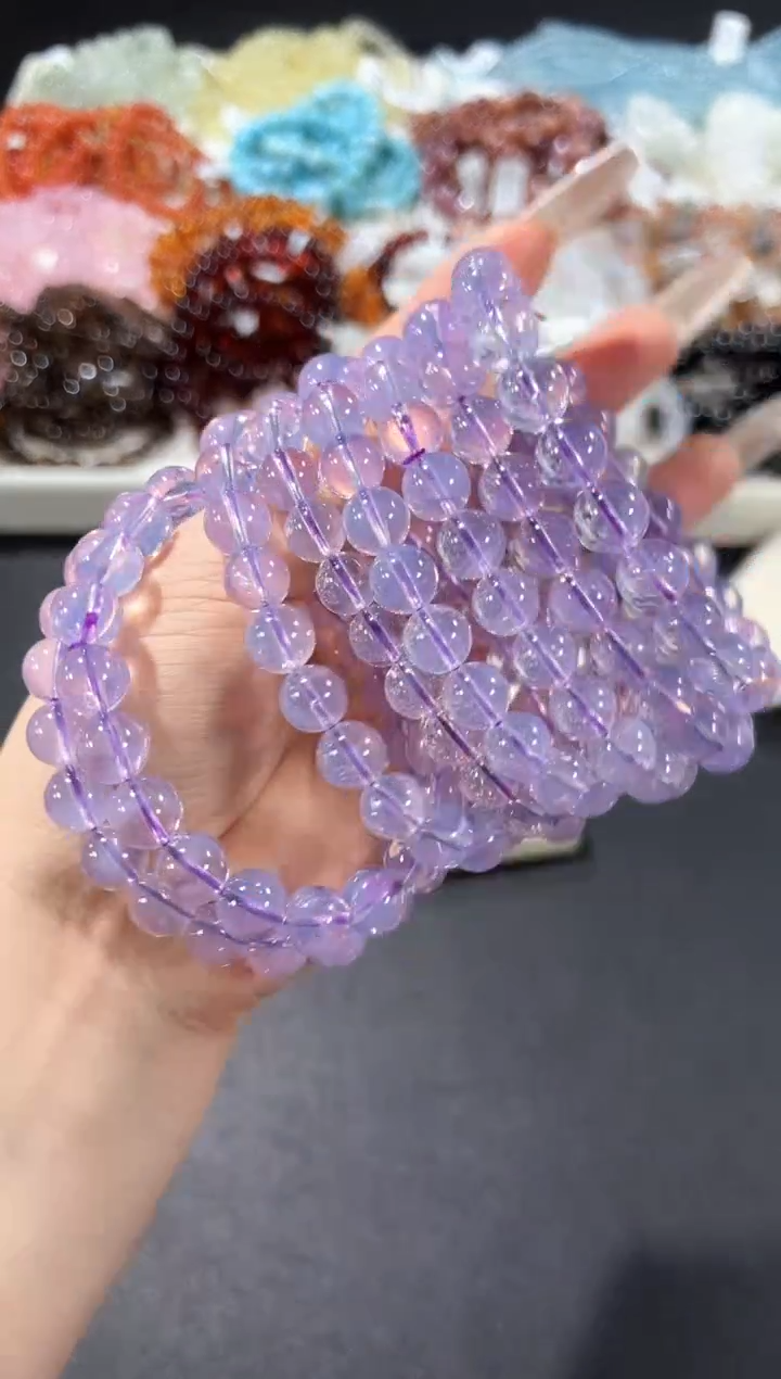 未镶嵌手串水晶47p多样性发其一【1条】默认微瑕9mm