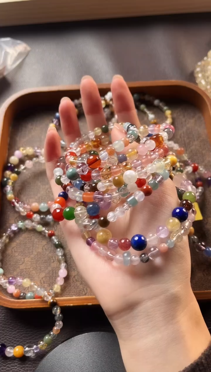 未镶嵌手链水晶1-17水晶多宝设计款手链