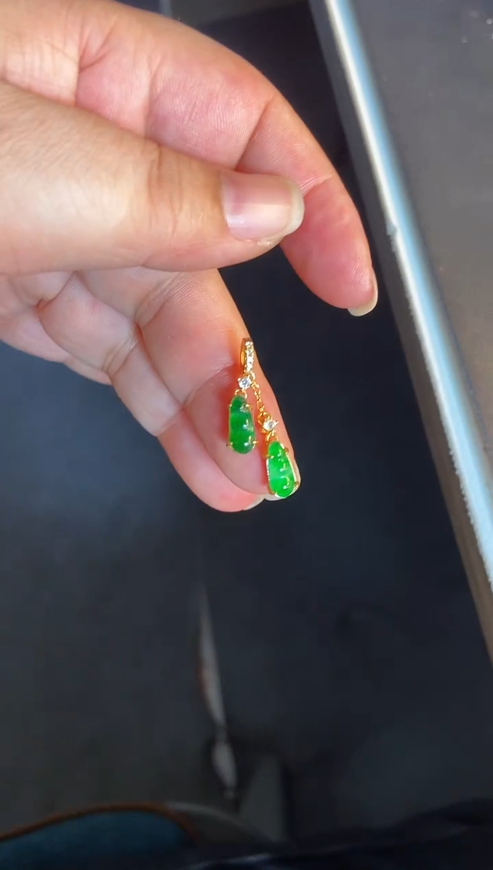 吊坠(不含链)银S925镶嵌翡翠1