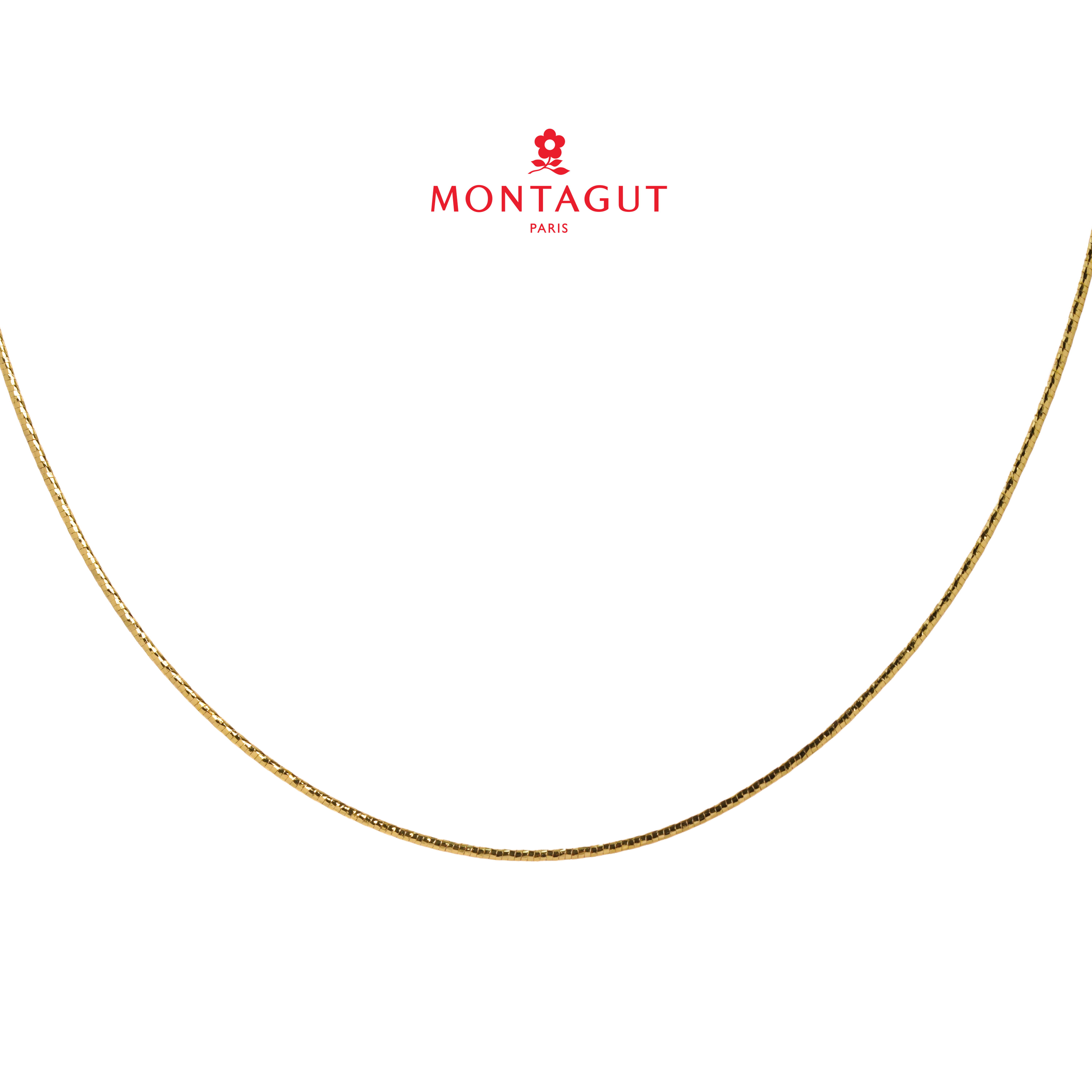 Montagut/梦特娇 铜合金吊坠 时尚百搭素款蛇骨链链长约45cmDD