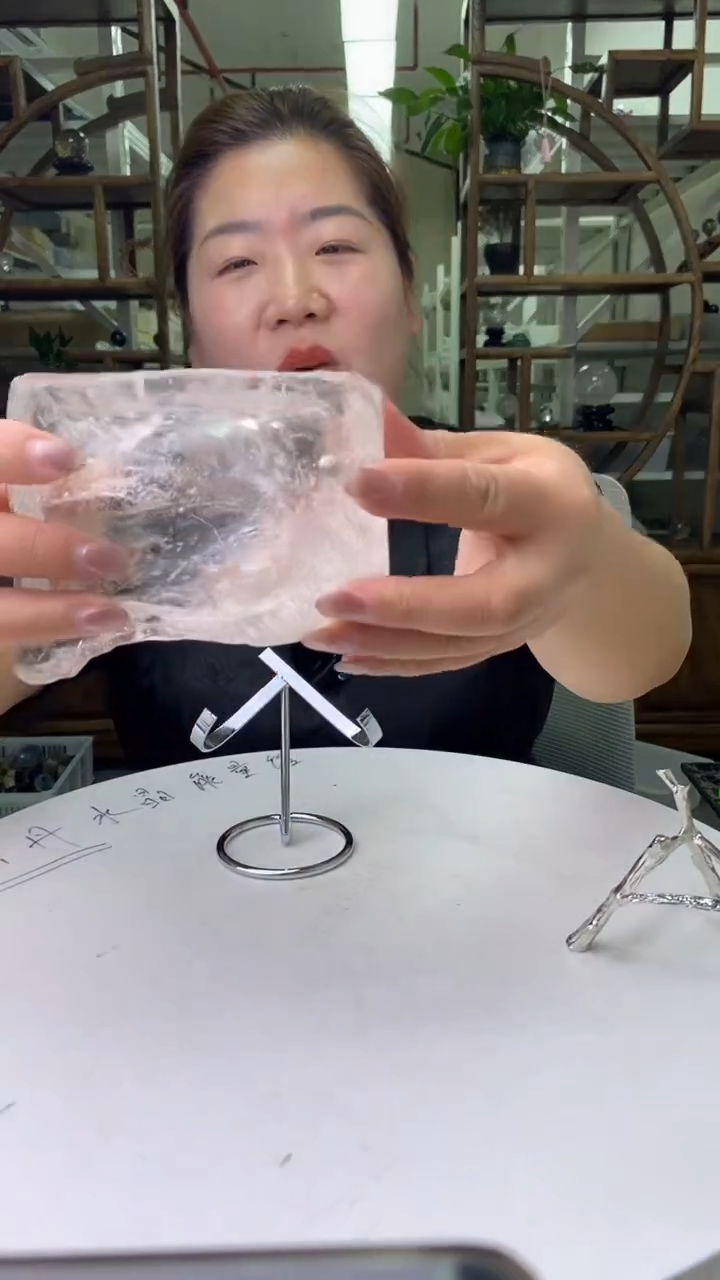 水晶珠宝半成品未镶嵌白水晶原石碗D173