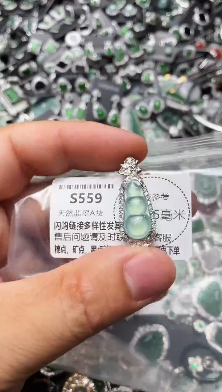 翡翠未镶嵌颈饰S559吊坠
