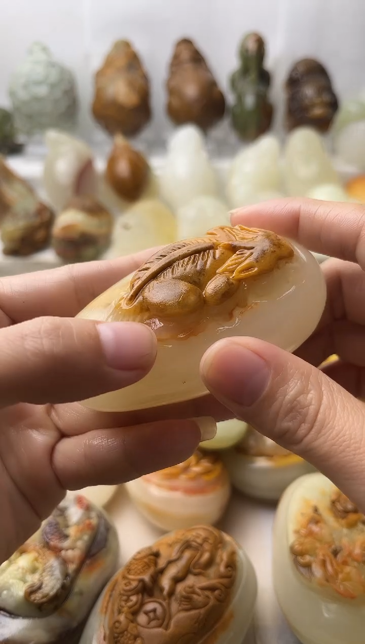 石材古青石棉纹正常不退换貔貅微瑕