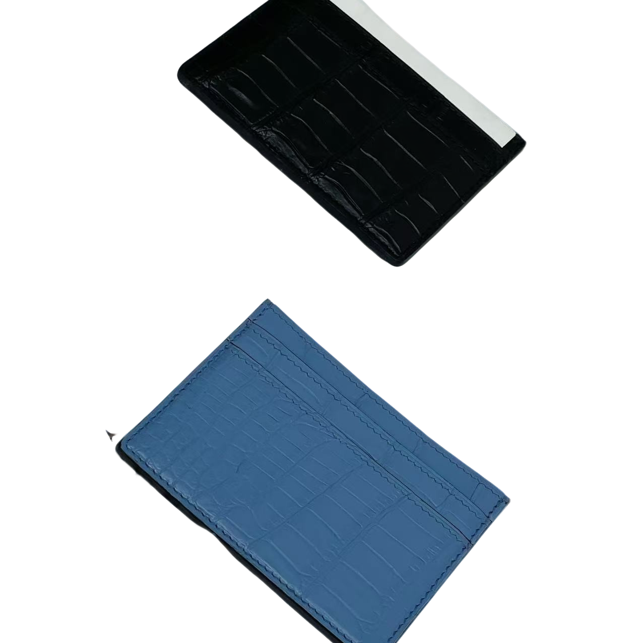 鳄鱼皮卡夹红色证件包纯色百搭手机包皮钱包三折卡包