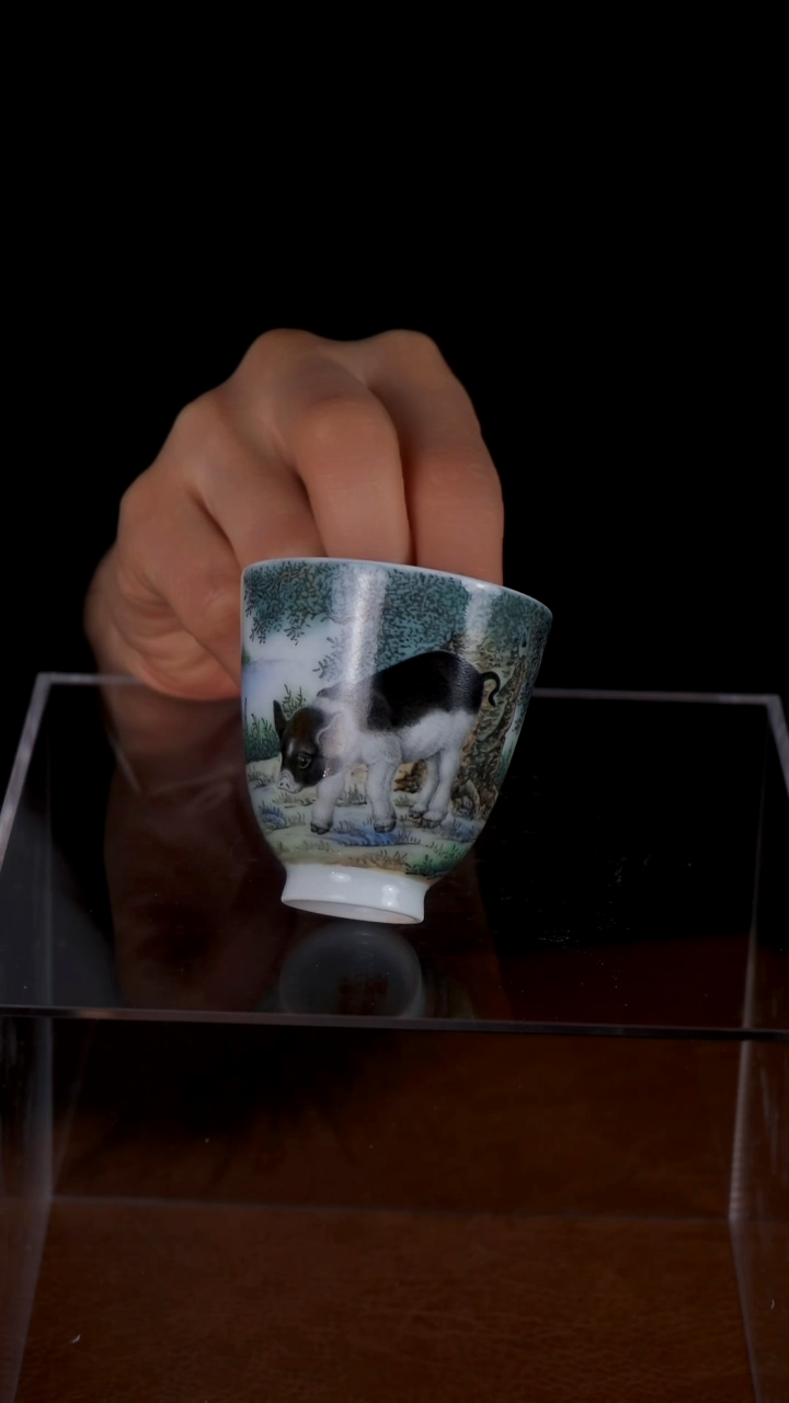 【闪购商品】杯手工手绘精品陶瓷摆件
