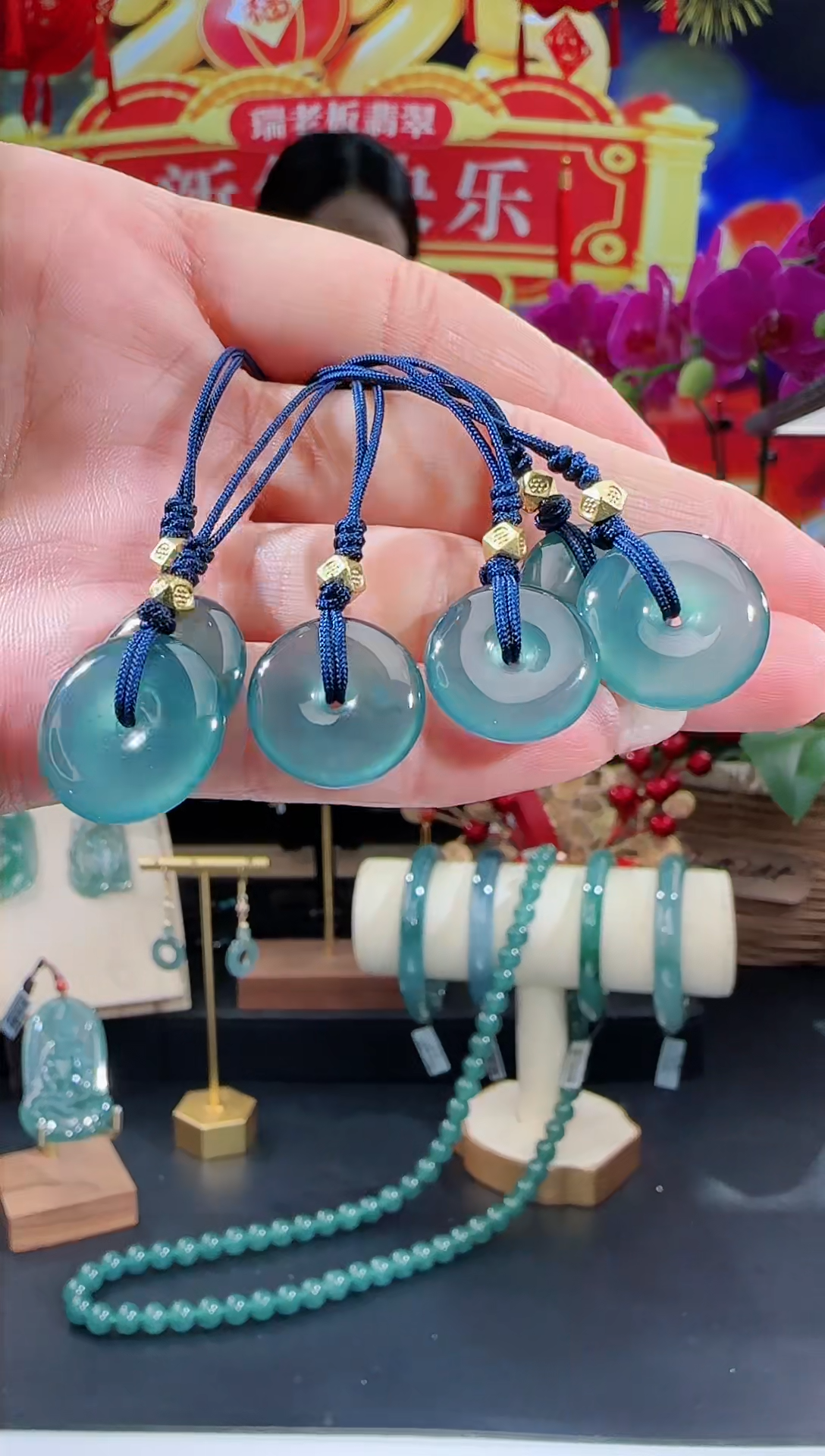 【闪购商品】翡翠吊坠(不含链)未镶嵌平安扣多样性发一