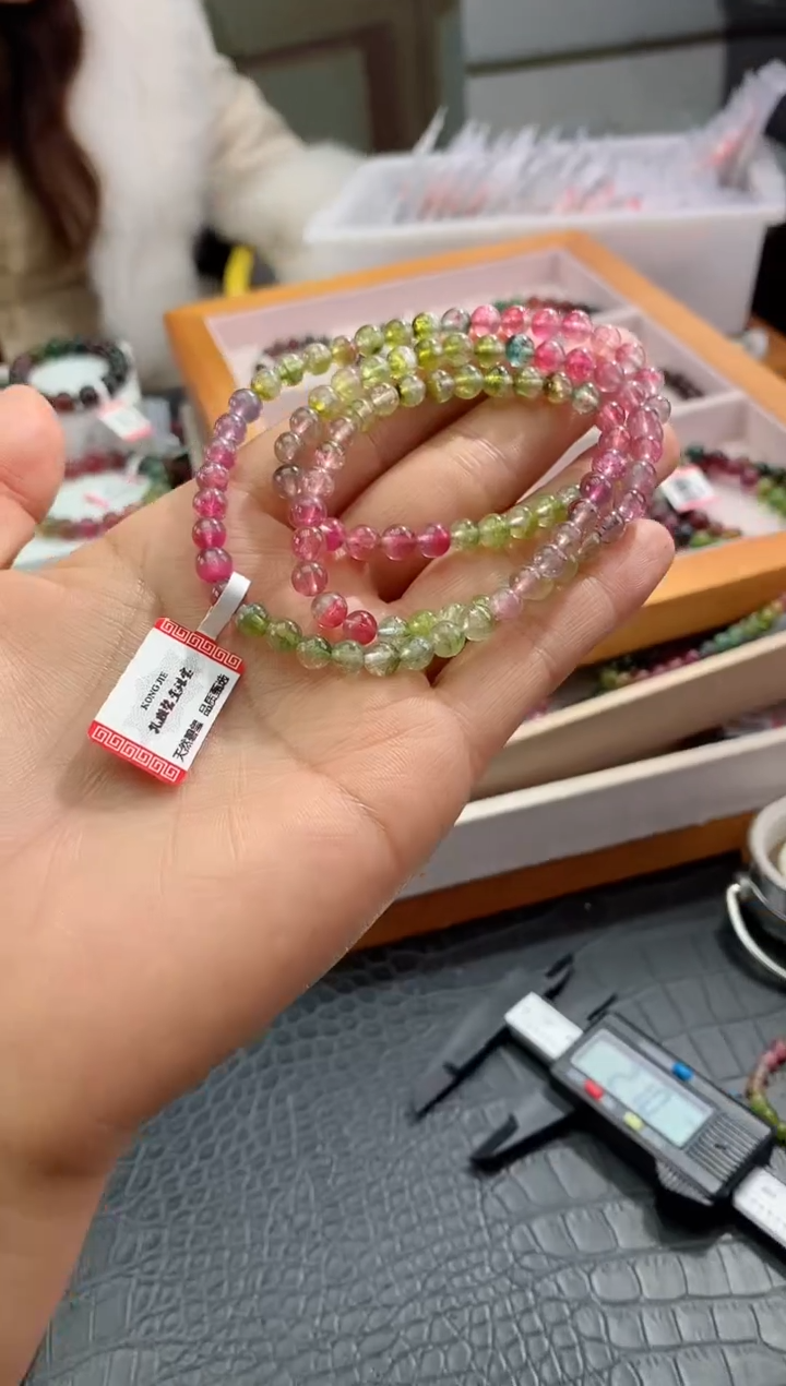 【闪购商品】碧玺手串未镶嵌多样性发一条