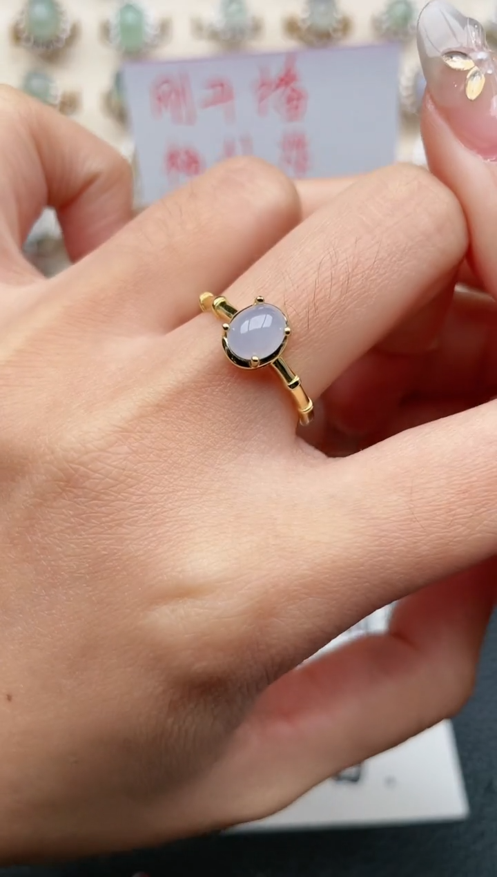 【闪购商品】翡翠戒指银S925镶嵌1111