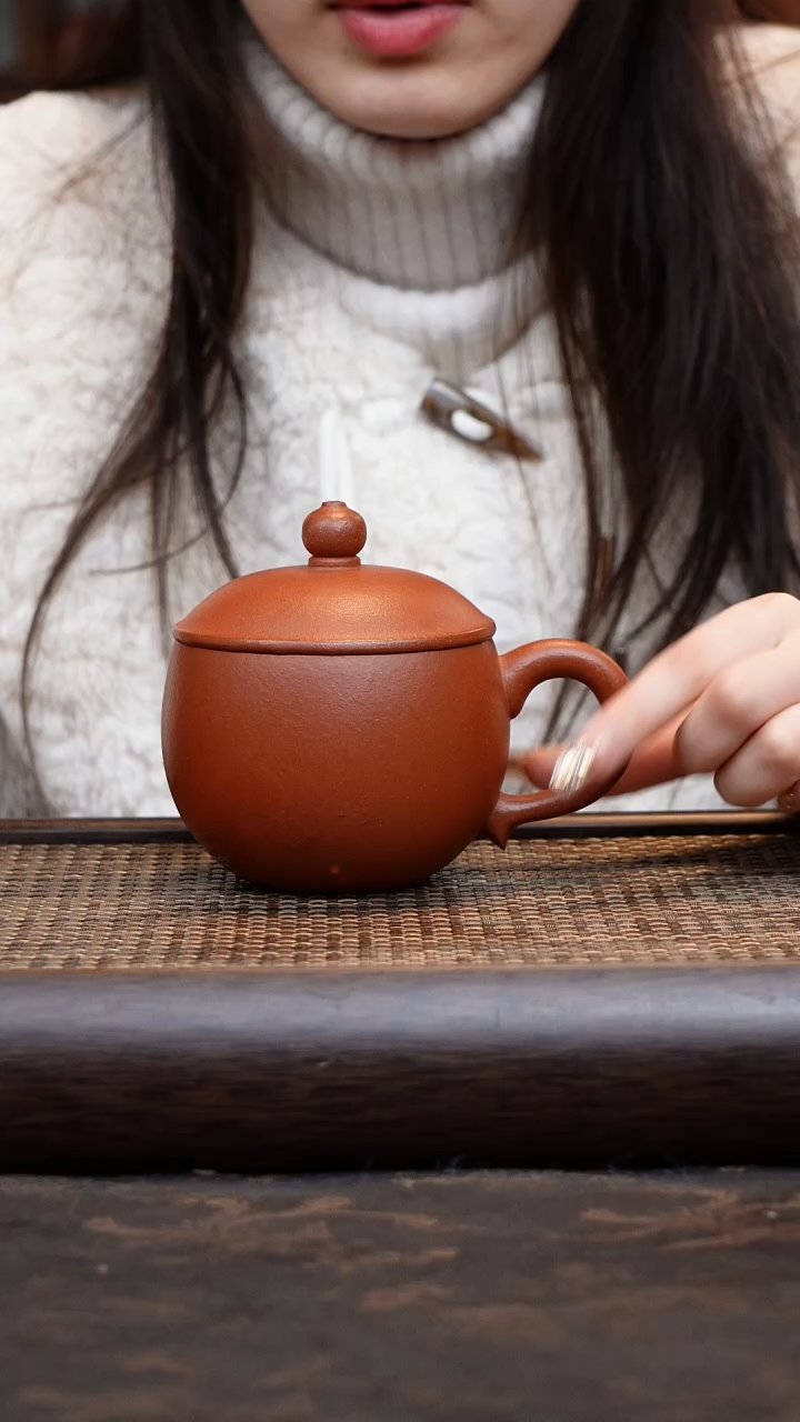 【闪购商品】紫砂茶杯红降坡将军杯