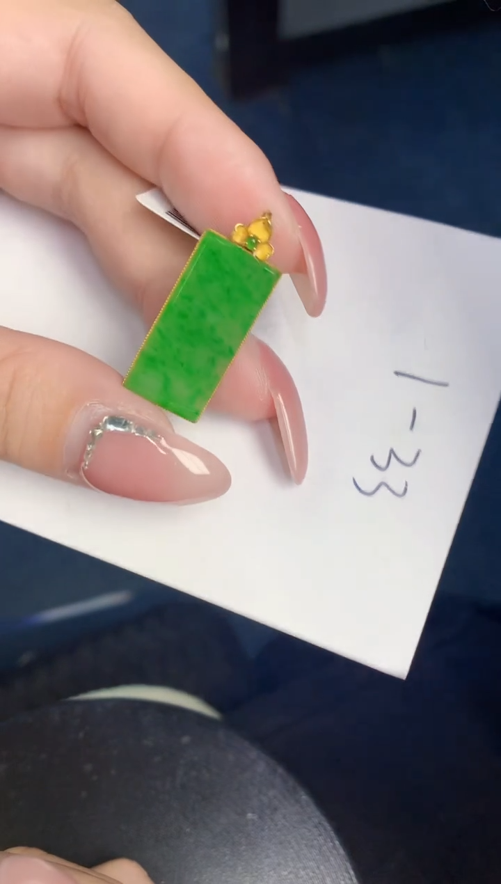 【闪购商品】翡翠颈饰18K金镶嵌000000000