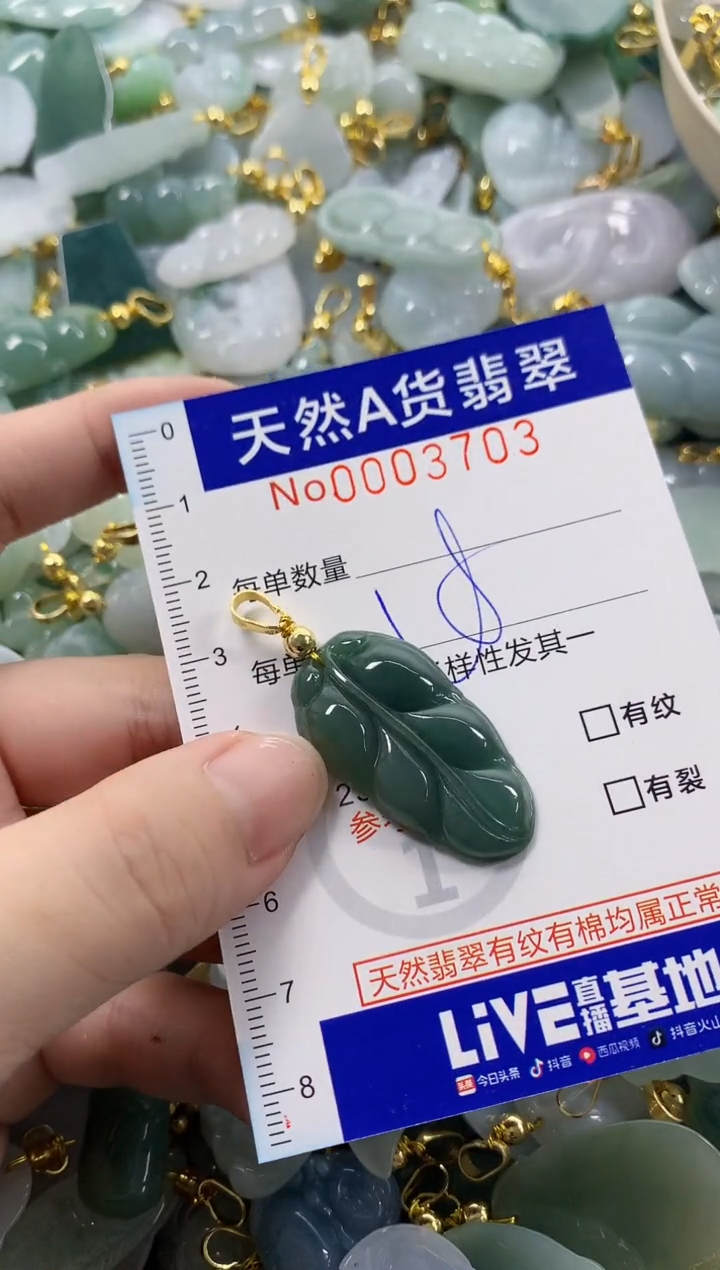 颈饰未镶嵌翡翠天然A货翡翠