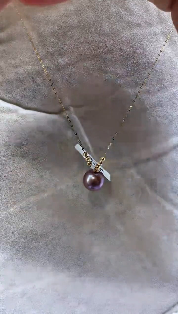 【闪购商品】淡水珍珠颈饰18K金镶嵌1