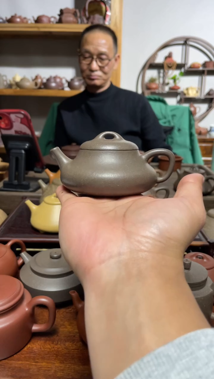 【闪购商品】紫砂茶壶松华青段见瓢150CC