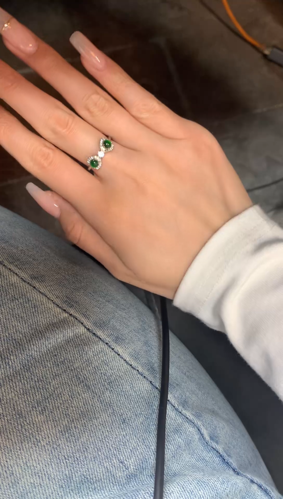 【闪购商品】翡翠戒指银S925镶嵌3123213213