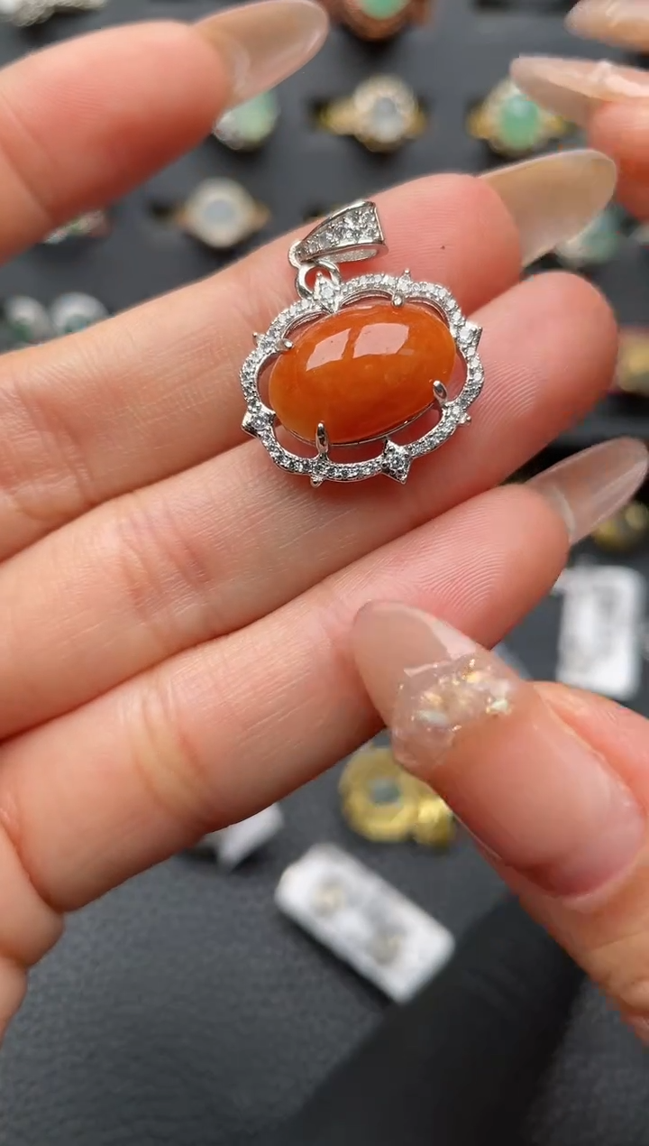 【闪购商品】翡翠戒指银S925镶嵌2222222222  61