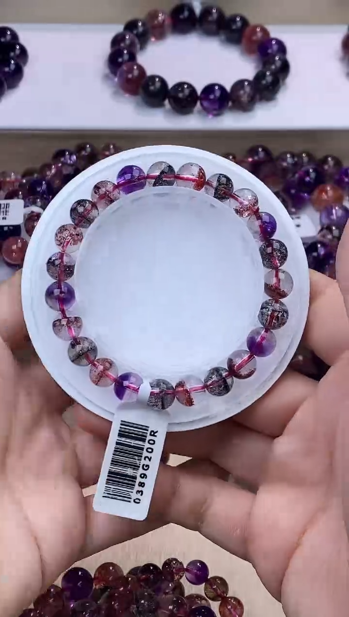 【闪购商品】水晶手链未镶嵌黑加仑超七7m+