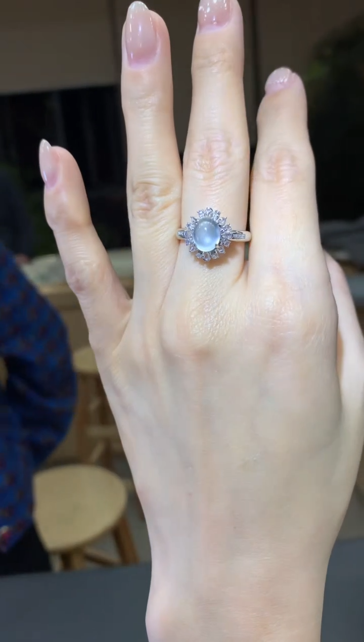 【闪购商品】翡翠戒指18K金镶嵌|不退不换