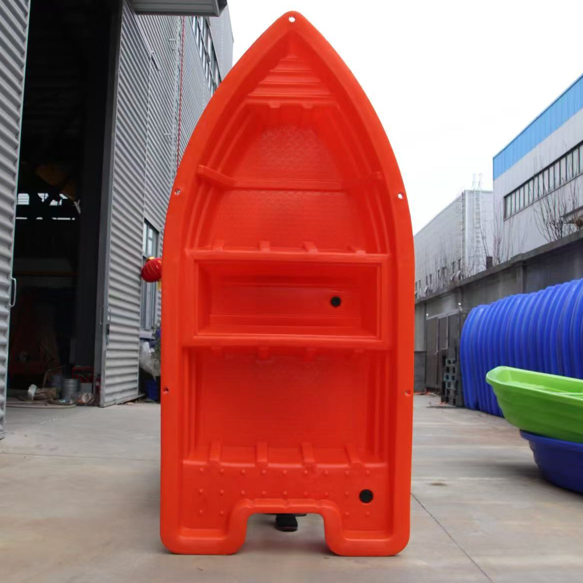 2.5米特别宽冲锋舟钓鱼船塑料船双层加厚小船Pe牛筋塑料船