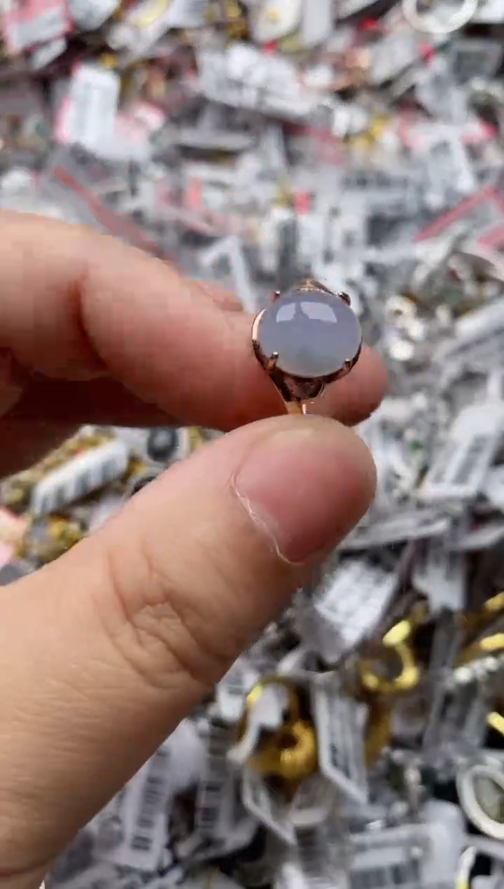 【闪购商品】翡翠戒指银S925镶嵌111111---8