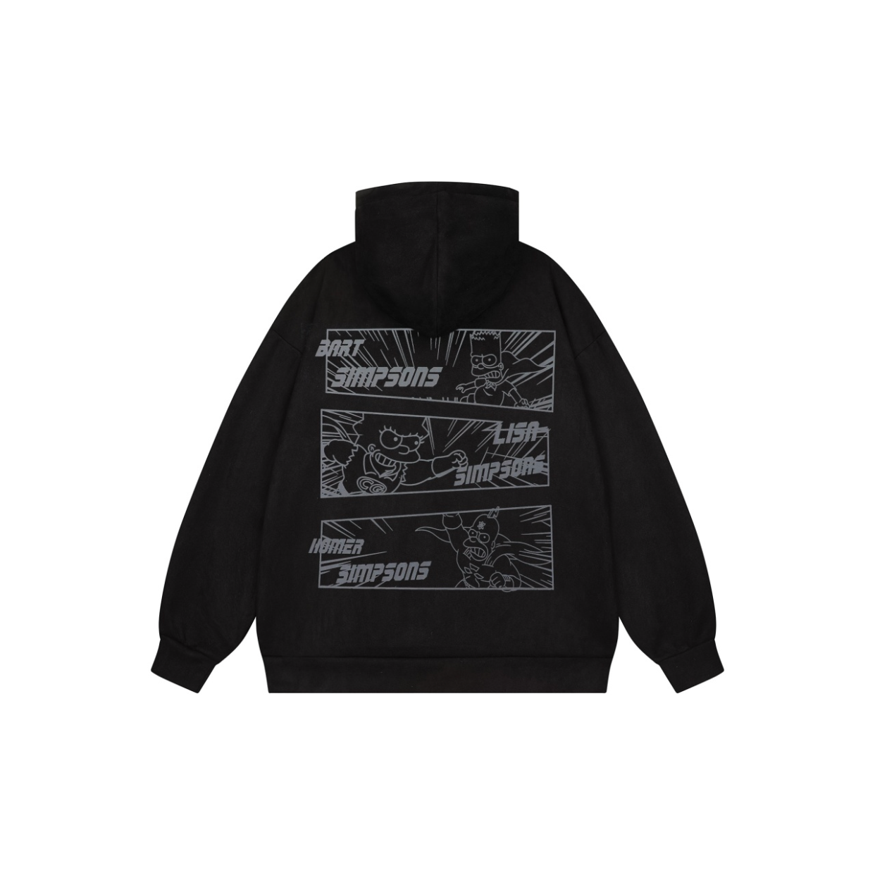 卡通人物小超人聚会多巴胺纯色袋鼠兜连帽卫衣