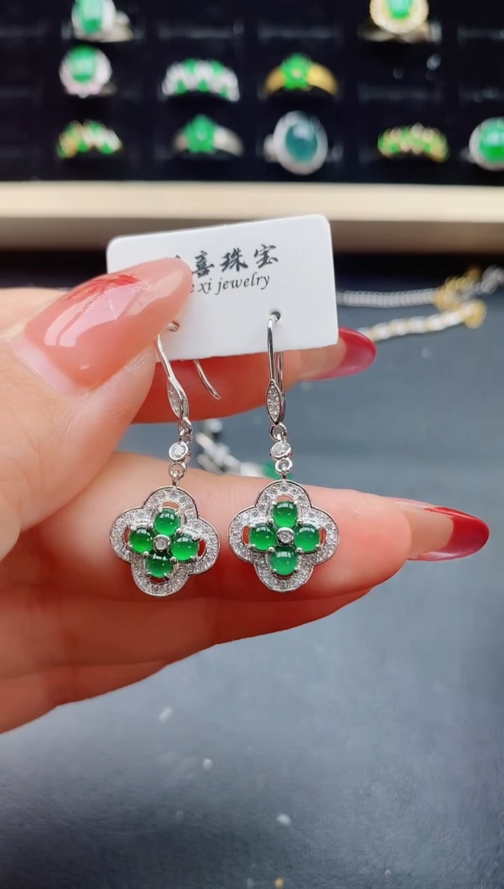 【闪购商品】翡翠戒指银S925镶嵌321321