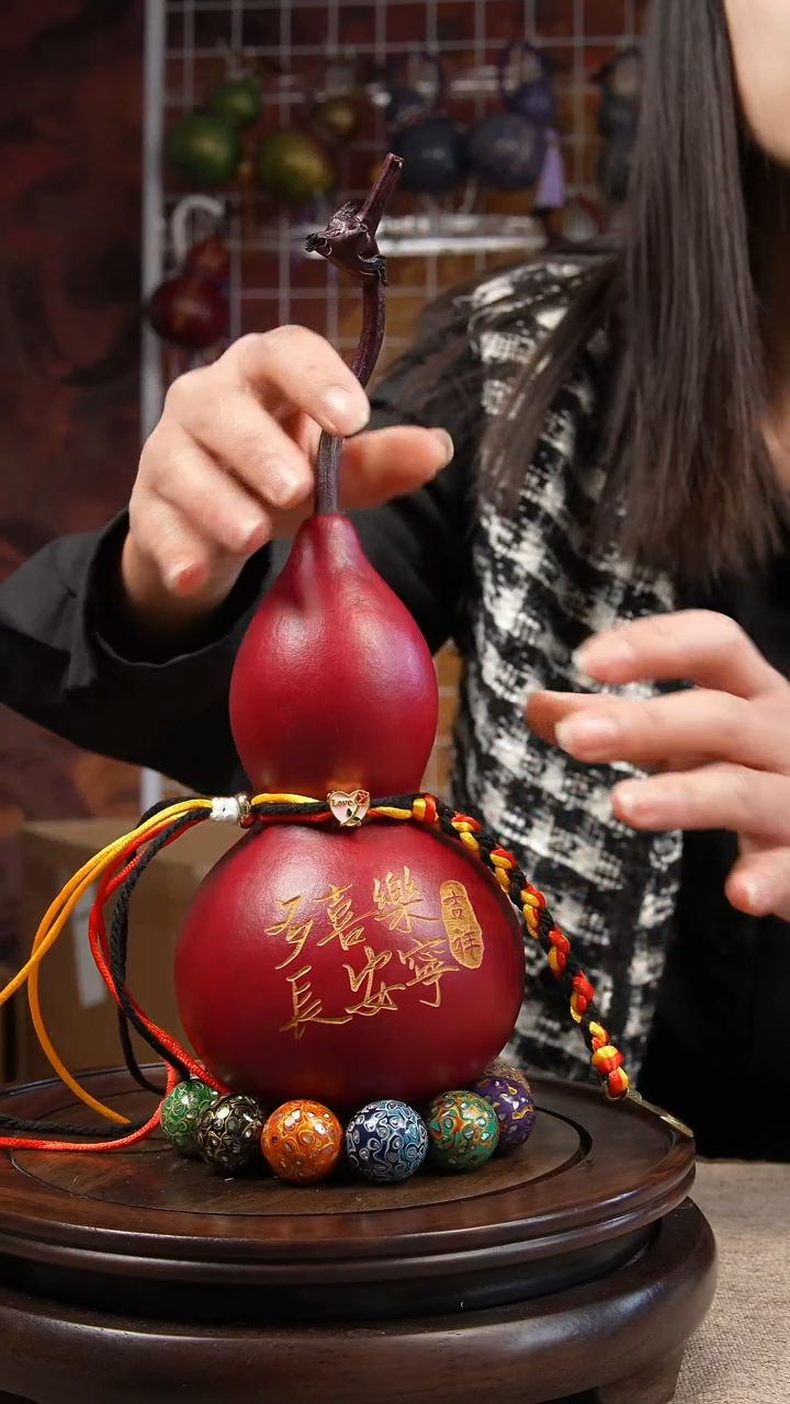 【闪购商品】218号  大漆酒葫芦一物一图