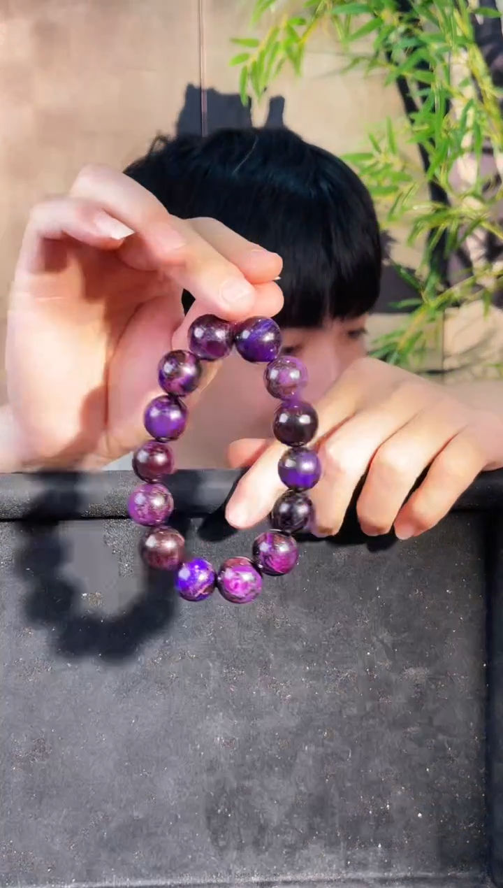 苏纪石（舒俱来）未镶嵌手串南非舒俱来老矿