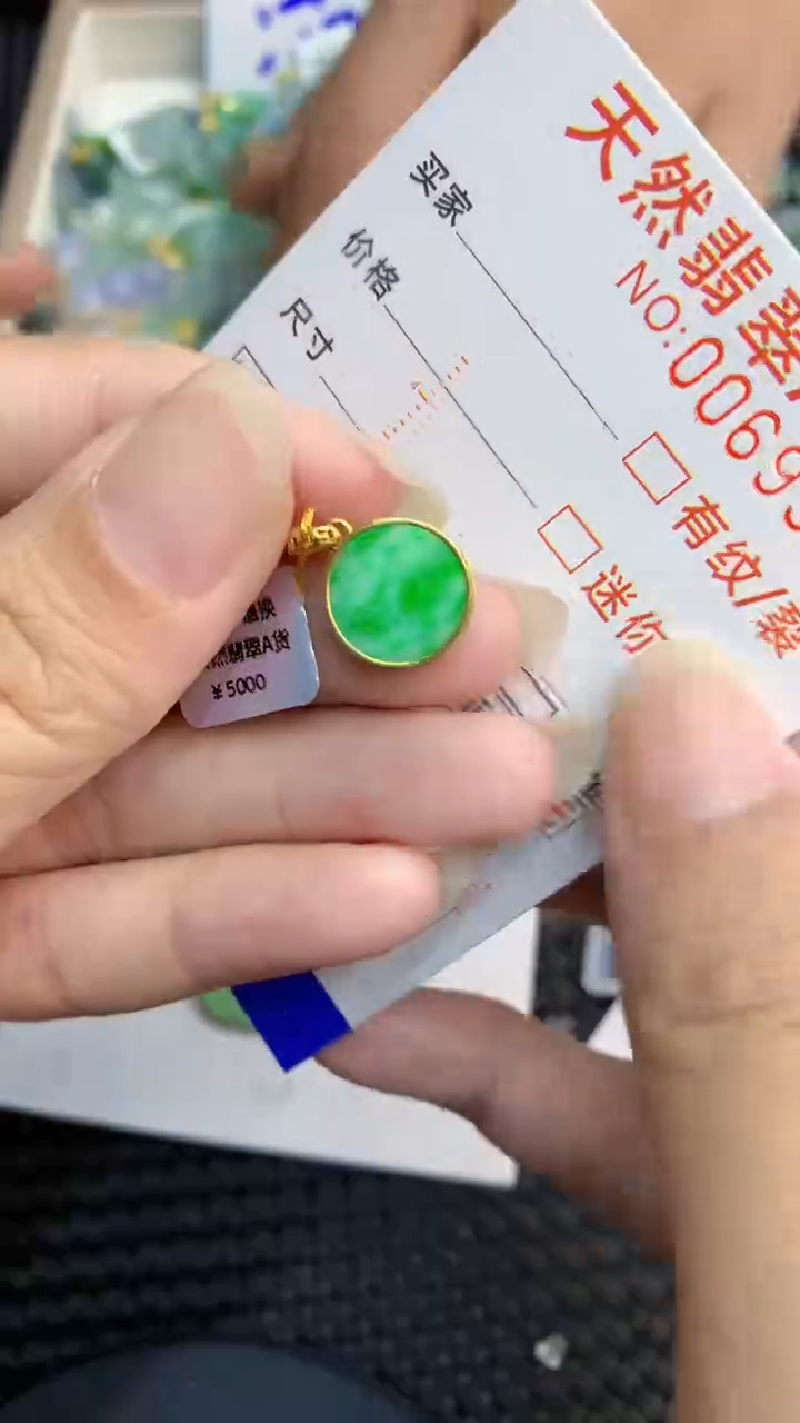 【闪购商品】翡翠颈饰18K金镶嵌            8