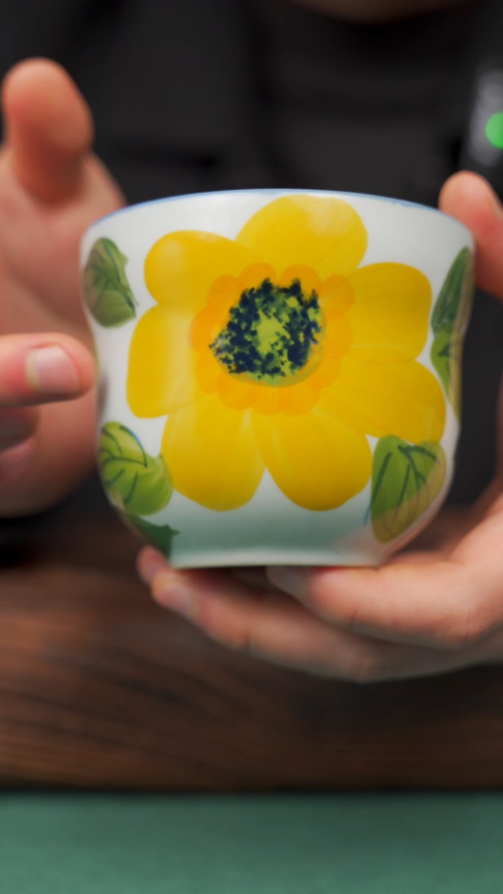 【闪购商品】瓷片52寻一缕瓷香杯釉下手工手绘瓷器