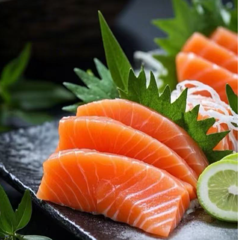 【拍二盒送一盒】Y国产新疆三文鱼带蘸料到手三盒毛重900g不切片带鱼腩