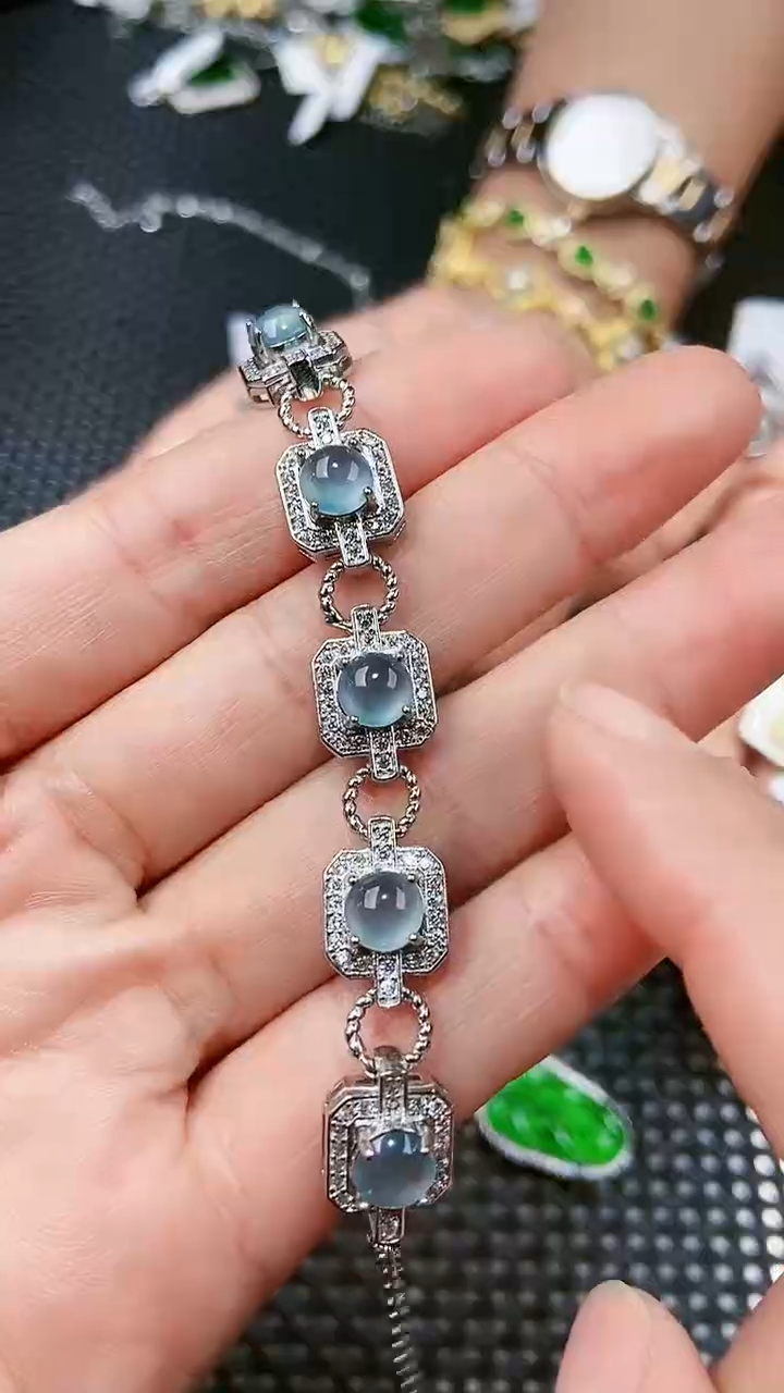 【闪购商品】翡翠手链未镶嵌11111111