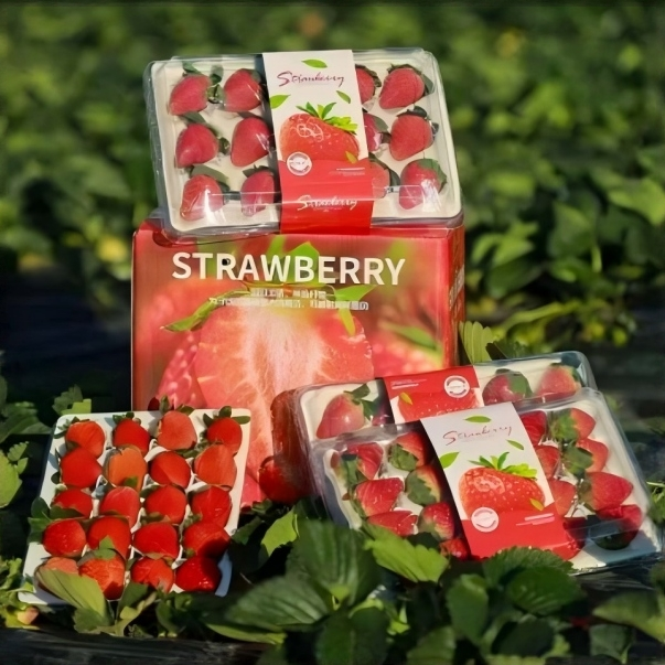 四平花溪谷草莓每天新鲜采摘15枚一盒吉林省