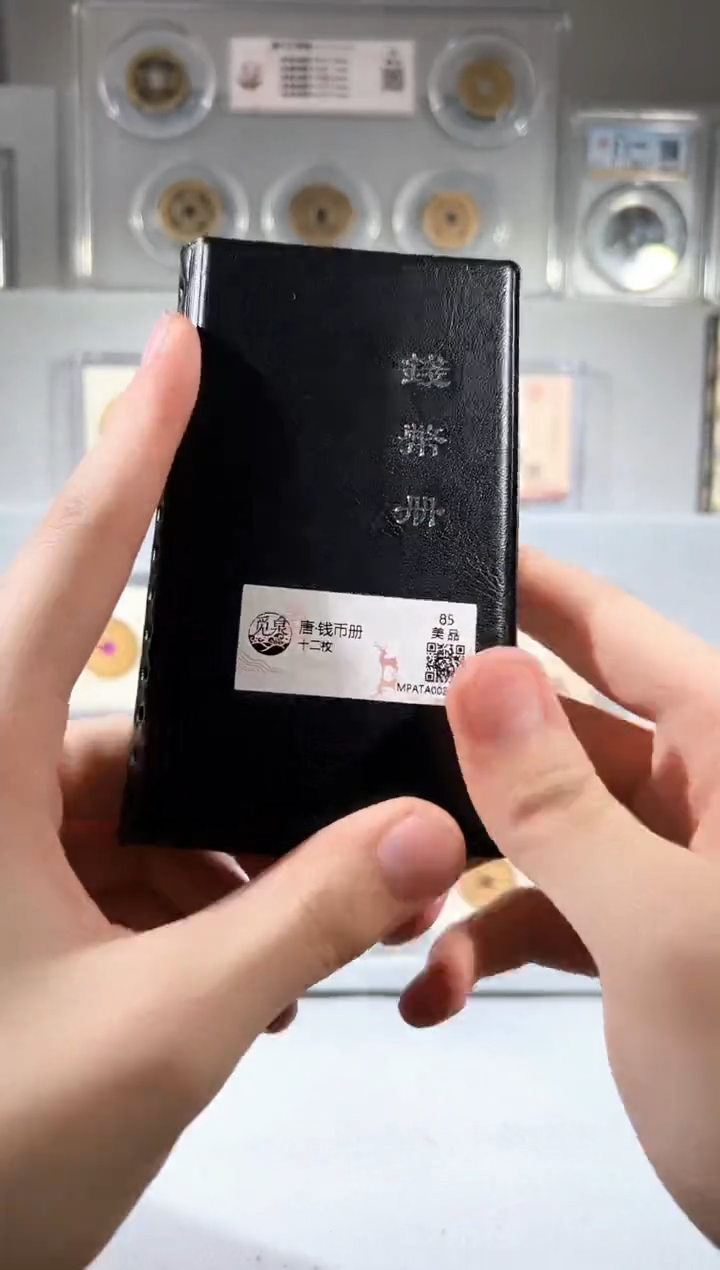 铜觅泉评级 开元钱币册12枚装一本