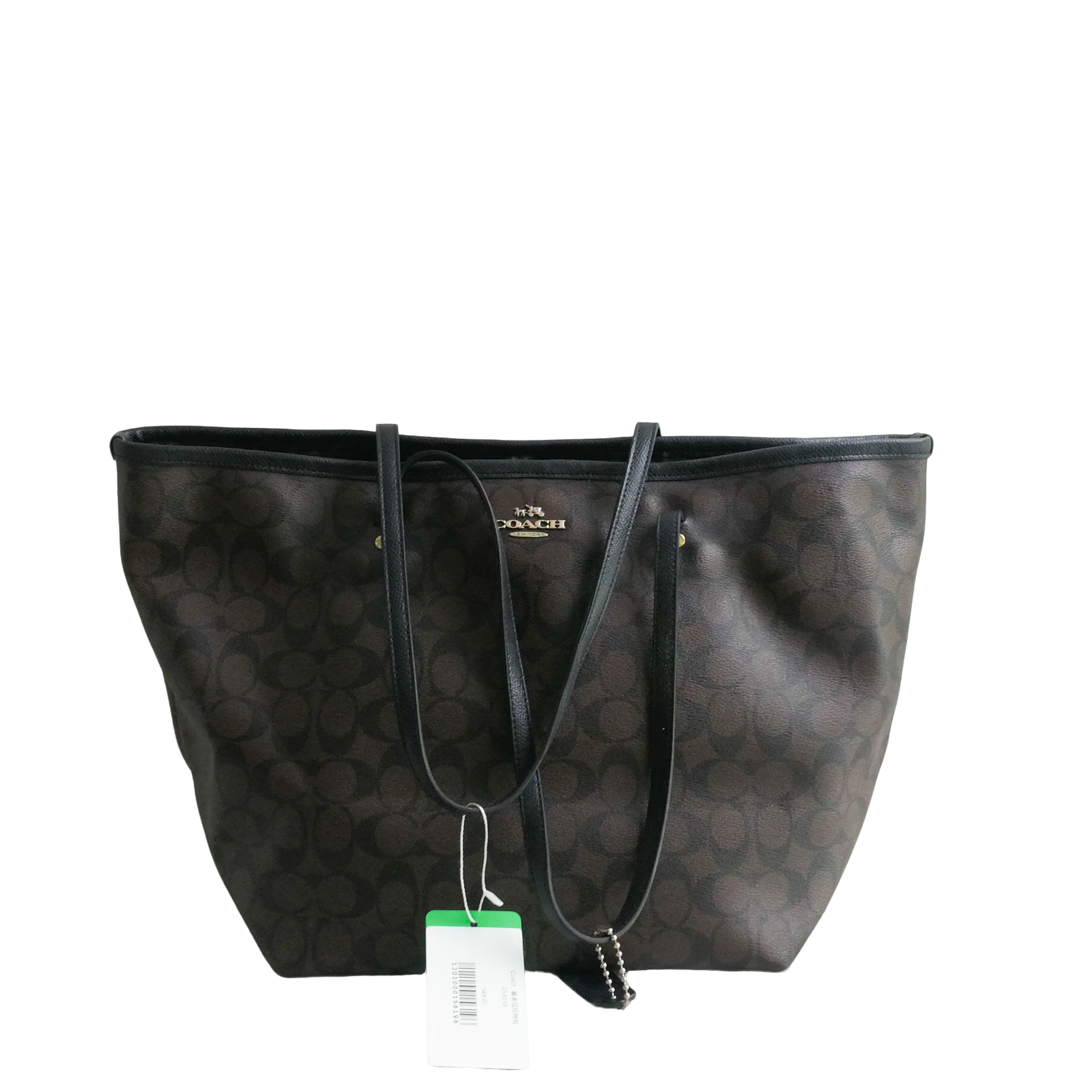 95新  coach  黑老花托特包  053016