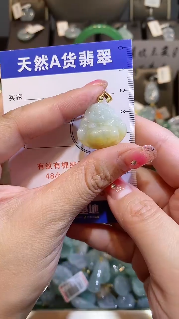 【闪购商品】翡翠颈饰未镶嵌天然A货翡翠一件